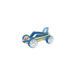 Foto van Roadster raceauto bamboe speelgoed auto 8 cm - speelgoed auto's