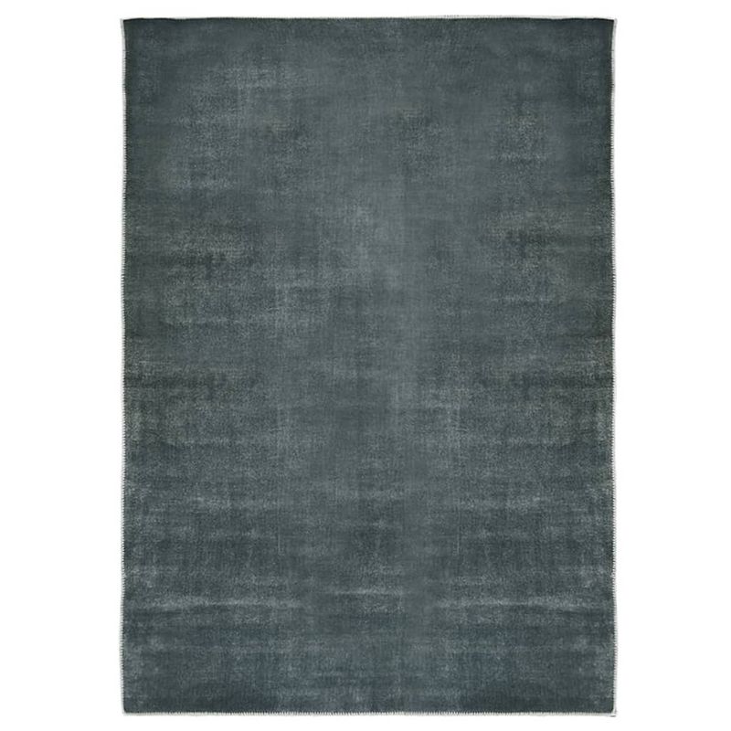 Foto van Vidaxl vloerkleed wasbaar opvouwbaar 120x170 cm polyester grijs