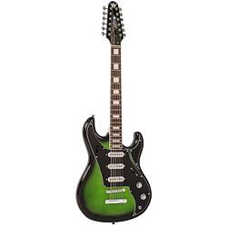 Foto van Rapier saffire 12-string greenburst 12-snarige elektrische gitaar
