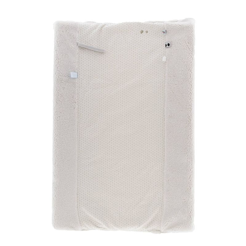 Foto van Snoozebaby organisch aankleedkussenhoes stone beige - 45x70 cm