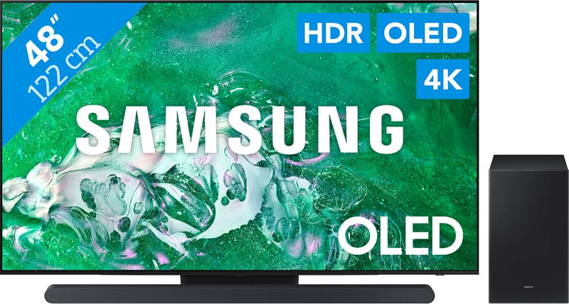 Foto van Samsung oled 4k 48s90d (2024) + soundbar