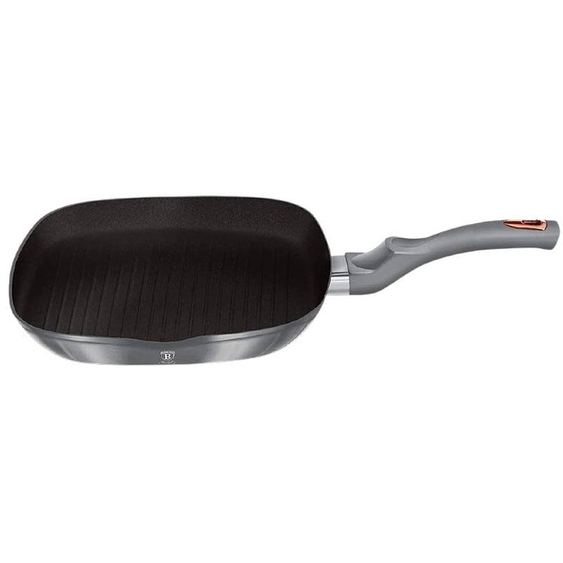 Foto van Berlinger haus grillpan moonlight 28 cm aluminium grijs/zwart