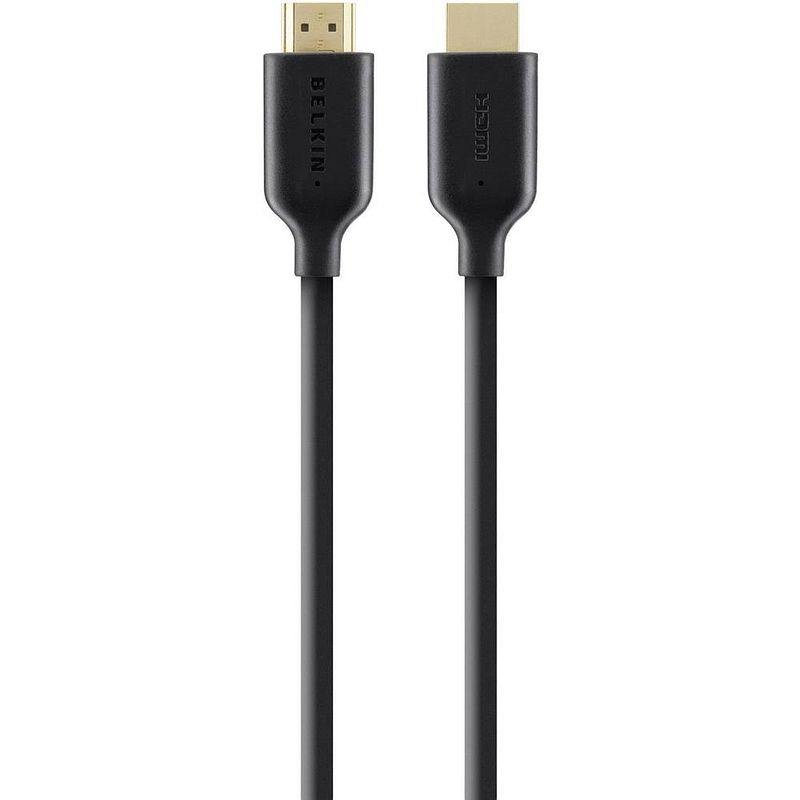 Foto van Belkin hdmi aansluitkabel hdmi-a stekker, hdmi-a stekker 1.00 m zwart f3y021bt1m audio return channel (arc), vergulde steekcontacten, ultra hd-hdmi hdmi-kabel