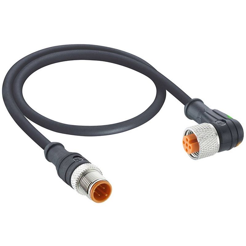 Foto van Lutronic 1162 sensor/actuator aansluitkabel m12 aantal polen: 4 stekker, recht, bus, haaks 5.00 m 1 stuk(s)