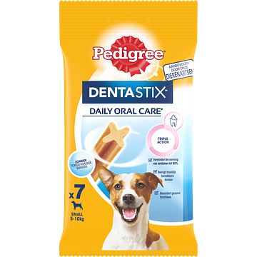 Foto van Pedigree dentastix mini kauwstaaf gebitsverzorgende hondensnack 7 stuks bij jumbo