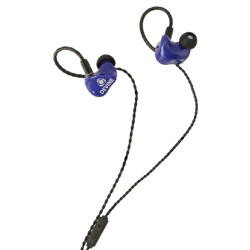 Foto van Devine em-200-bl live in-ear monitors blauw