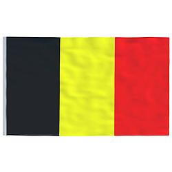 Foto van The living store belgische vlag - polyester - 90 x 150 cm - meerkleurig