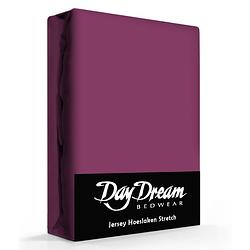 Foto van Day dream jersey hoeslaken blackberry-190 x 220 cm