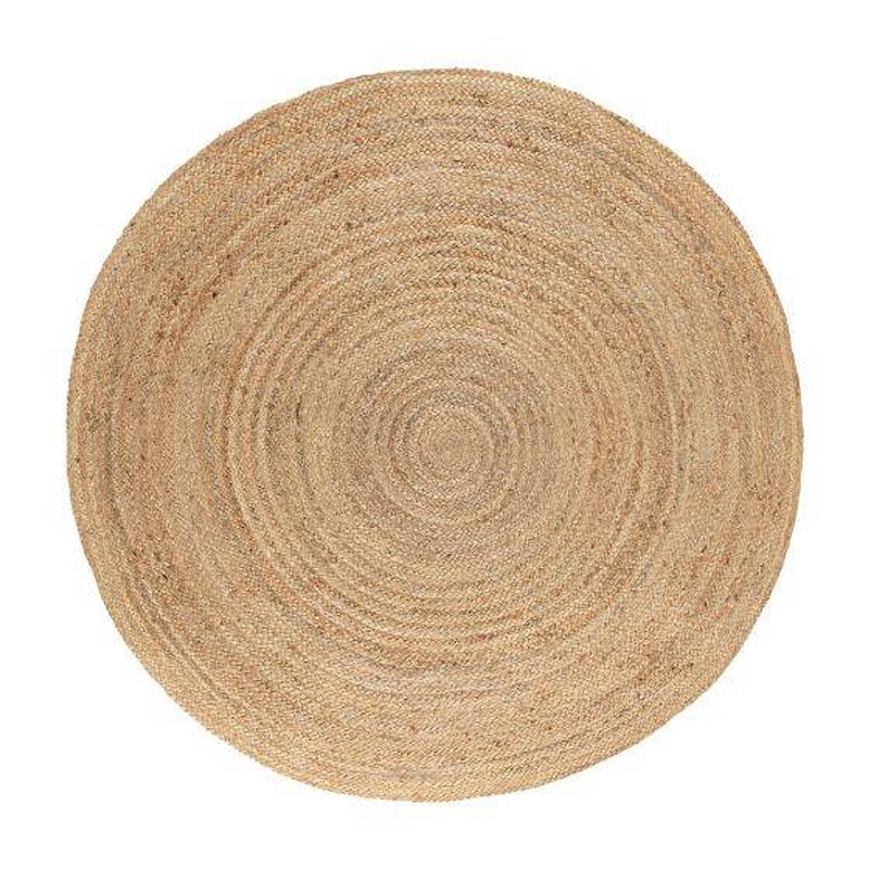 Foto van Rond vloerkleed jute naturel