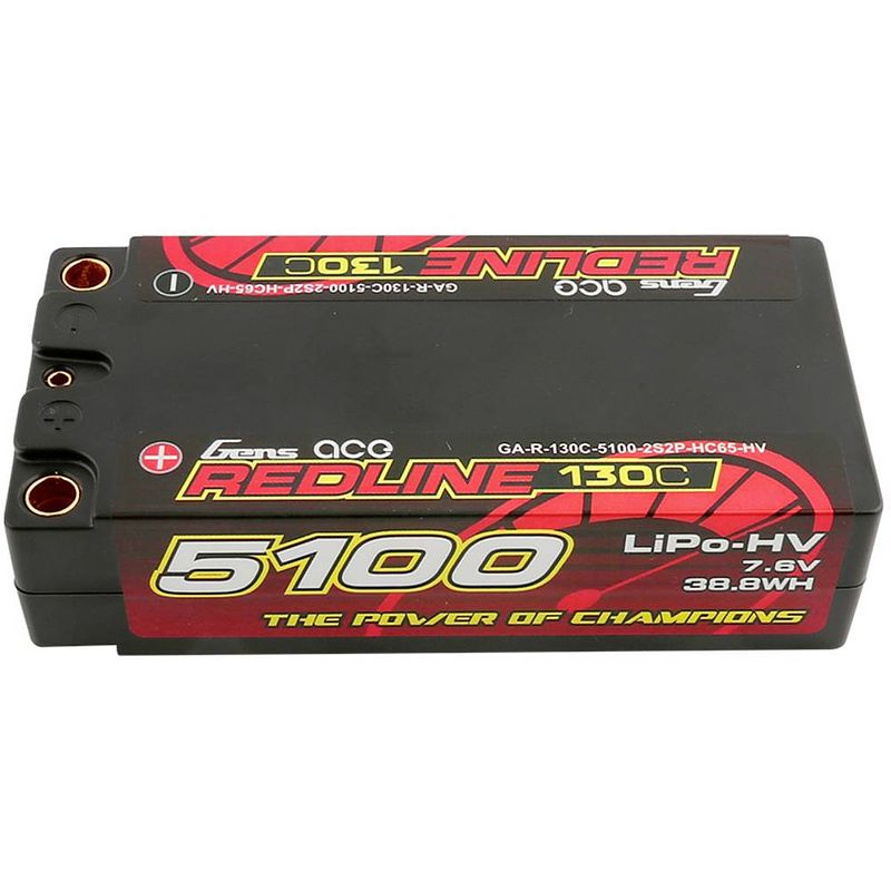 Foto van Gens ace lipo accupack 7.6 v 5100 mah aantal cellen: 4 130 c hardcase