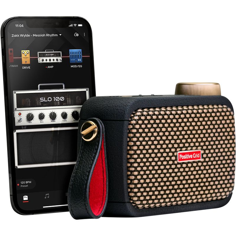 Foto van Positive grid spark go smart guitar & bass amp | bluetooth speaker