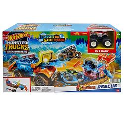 Foto van Hot wheels monster trucks arena smashers 5-alarm redding