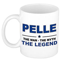 Foto van Pelle the man, the myth the legend cadeau koffie mok / thee beker 300 ml - naam mokken