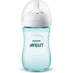 Foto van Philips avent scf033 / 15 natural-babyfles 260 ml blauw