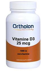 Foto van Ortholon vitamine d3 25 mcg softgels