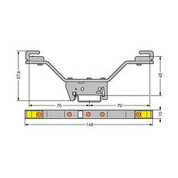 Foto van Wago 790-311 verzamelrailhouder 10 stuk(s)