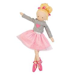 Foto van Hoppa knuffelpop lappenpop ballerina olivia, 30 cm, geschenk voor meisjes
