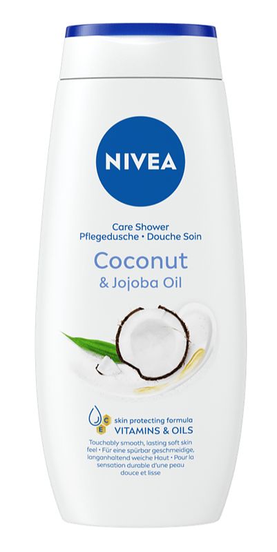 Foto van Nivea coconut & jojoba oil care shower