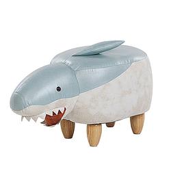 Foto van Beliani shark - hocker-blauw-polyester