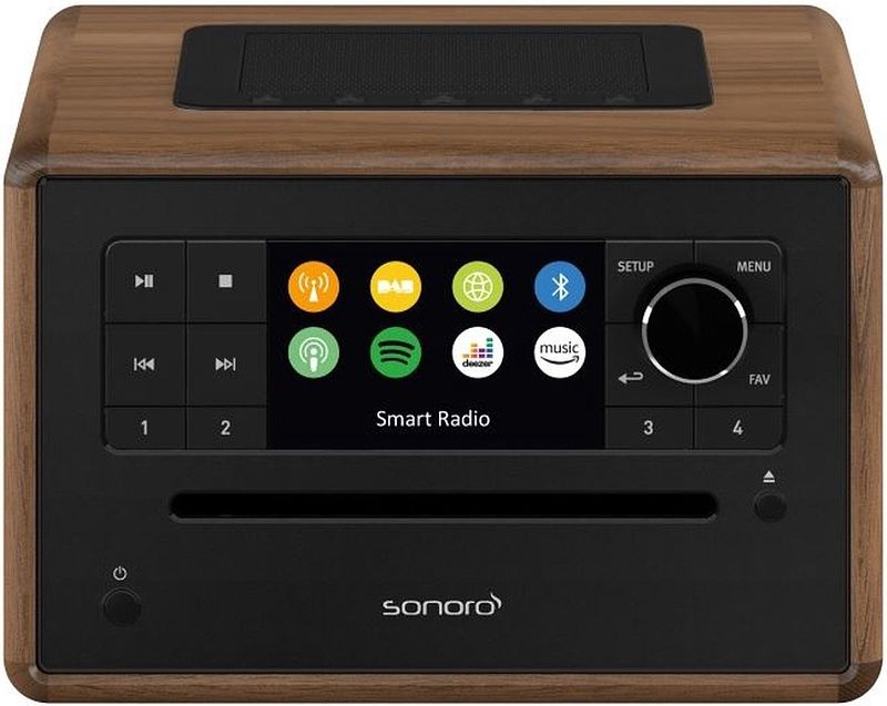 Foto van Sonoro elite x hybride radio bruin