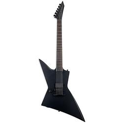 Foto van Esp ltd ex black metal lh black satin linkshandige elektrische gitaar