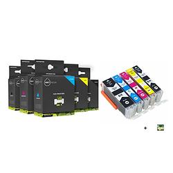 Foto van Inktmedia® - inktcartridge - geschikt canon set pgi-530 xl en cli-531 xl serie inktcartridge hoge inhoud - cartridge...