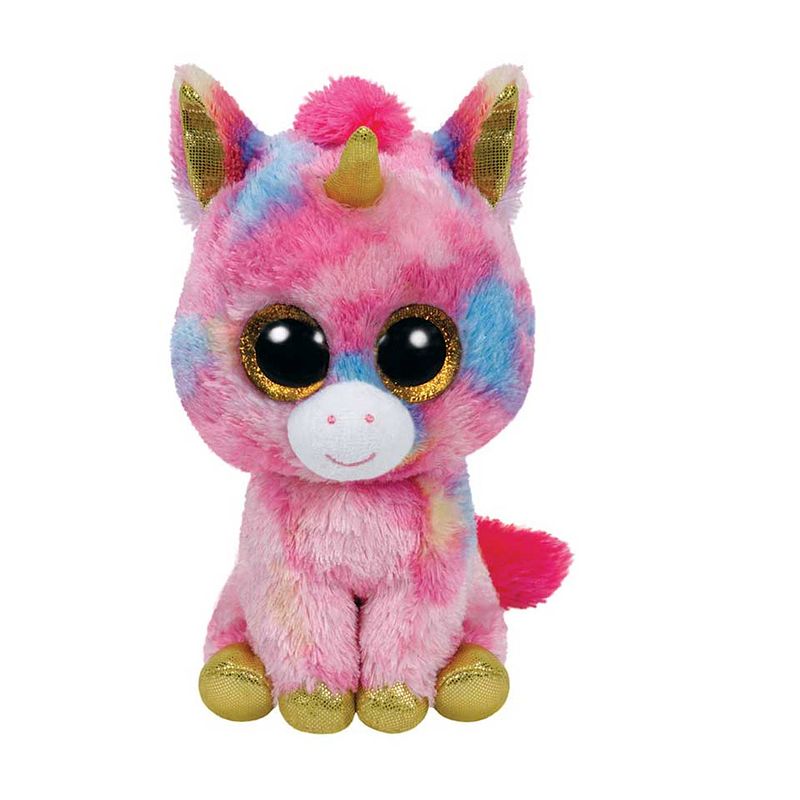 Foto van Ty beanie boo's knuffel eenhoorn fantasia - 15 cm