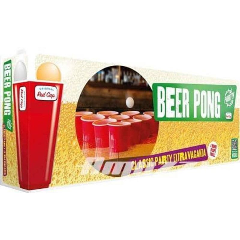 Foto van Tactic bierpongset 58 x 245 cm polyester 28-delig