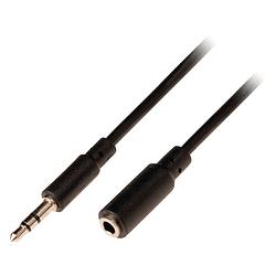 Foto van Valueline 3 m koptelefoon verlengsnoer 3.5mm jack male naar female