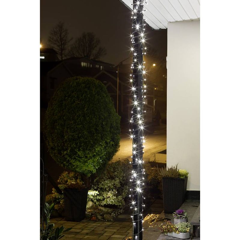 Foto van Konstsmide 6610-117 micro-lichtketting buiten werkt op het lichtnet aantal lampen 40 led warmwit verlichte lengte: 3.9 m