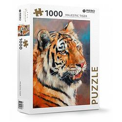 Foto van Rebo productions legpuzzel majestic tiger karton 1000 stukjes