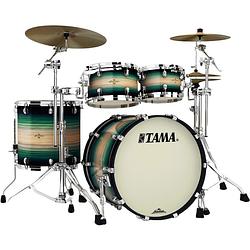 Foto van Tama me42tzs-lewb starclassic maple emerald pacific walnut burst 4d. shellset