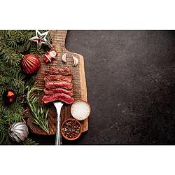 Foto van Inductiebeschermer - christmas beef - 65x55 cm