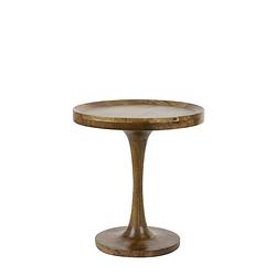 Foto van Side table 50x53 cm joekon wood oil brown