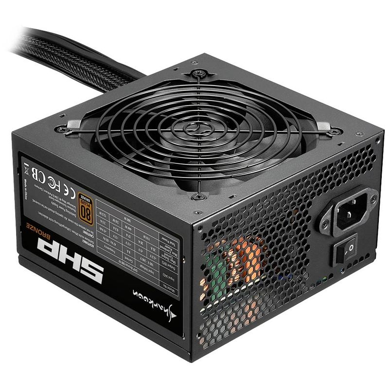 Foto van Sharkoon shp bronze pc-netvoeding 600 w 80 plus bronze