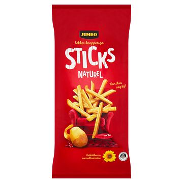 Foto van Jumbo sticks naturel chips 150g
