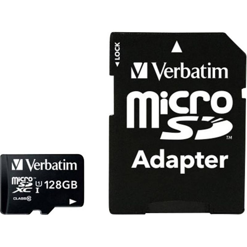 Foto van Verbatim premium microsdxc-kaart 128 gb class 10 incl. sd-adapter