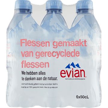 Foto van Evian natuurlijk mineraalwater fles 6 x 500ml bij jumbo