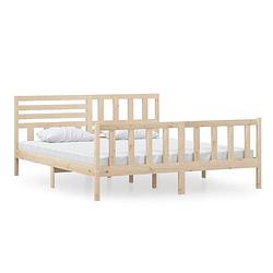 Foto van Vidaxl bedframe massief hout 180x200 cm 6ft super king