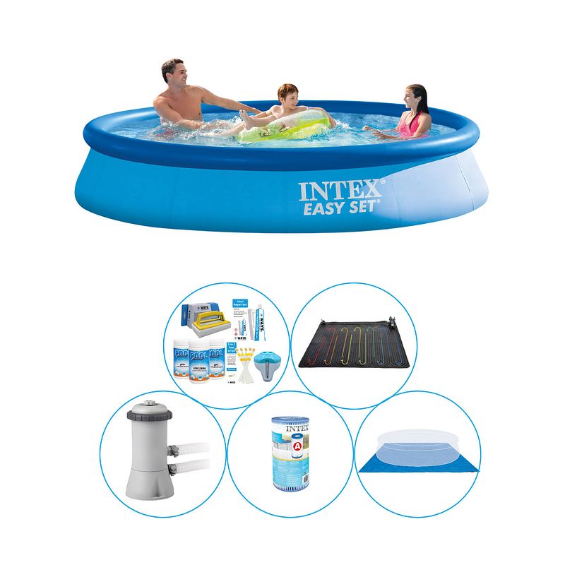 Foto van Zwembad combi deal - 6-delig - intex easy set rond 366x76 cm