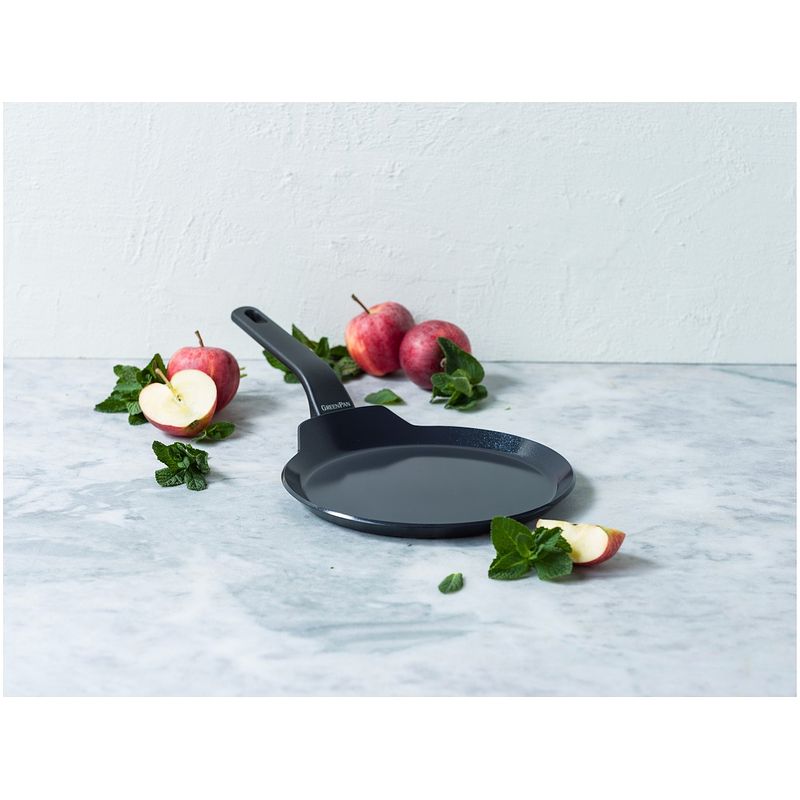 Foto van Greenpan essence pannenkoekenpan 24cm poffertjespan grijs