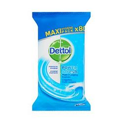 Foto van Dettol power & fresh multireiniging doekjes oceaanfris maxi hygiene pack 80 stuks bij jumbo