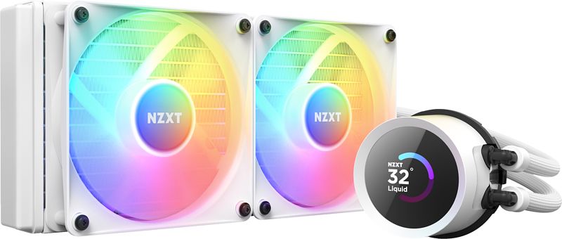 Foto van Nzxt kraken 240 - rgb - white