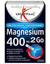 Foto van Lucovitaal magnesium 2go 400mg sticks