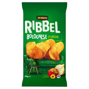 Foto van Jumbo ribbel bolognese chips 250g