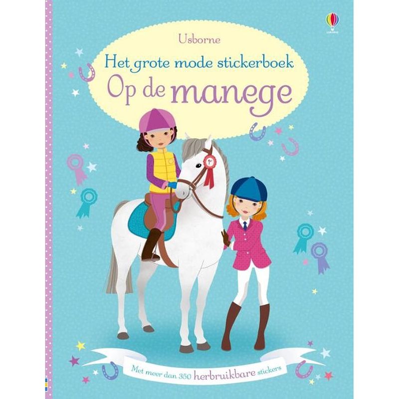 Foto van Usborne stickerboek het grote mode stickerboek: op de manege