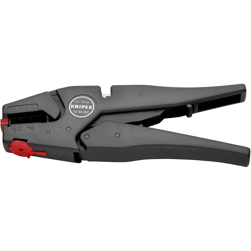 Foto van Knipex 12 50 200 automatische isoleertang 2.5 tot 16 mm² 5 tot 13