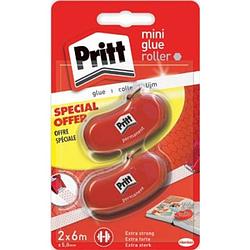 Foto van Pritt lijmroller mini, blister met 2 stuks, 2de aan halve prijs