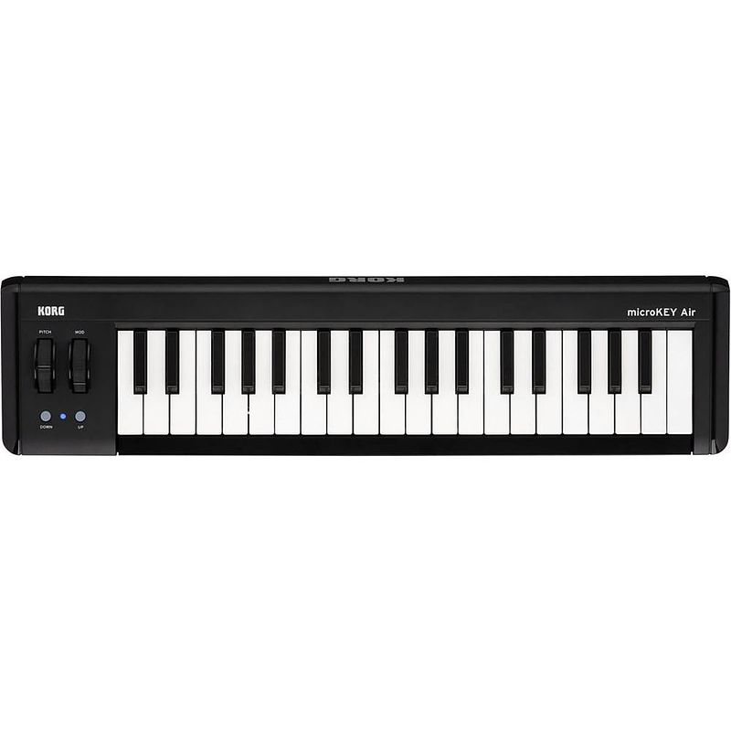 Foto van Korg microkey2 air 37 midi keyboard zwart minitoetsen