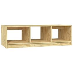 Foto van The living store banktafel grenenhout - modern ontwerp - opbergschap - 110x50x34cm